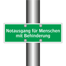 Notausgang für Menschen mit Behinderung