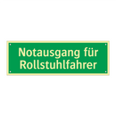 Notausgang für Rollstuhlfahrer