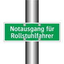 Notausgang für Rollstuhlfahrer