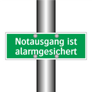 Notausgang ist alarmgesichert