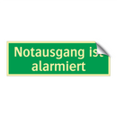 Notausgang ist alarmiert