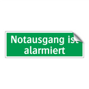 Notausgang ist alarmiert