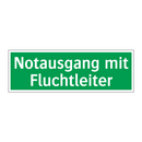 Notausgang mit Fluchtleiter