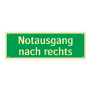 Notausgang nach rechts