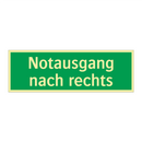 Notausgang nach rechts
