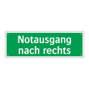 Notausgang nach rechts
