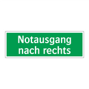 Notausgang nach rechts