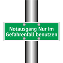 Notausgang Nur im Gefahrenfall benutzen