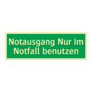 Notausgang Nur im Notfall benutzen