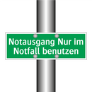 Notausgang Nur im Notfall benutzen