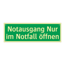 Notausgang Nur im Notfall öffnen