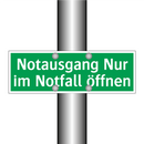 Notausgang Nur im Notfall öffnen