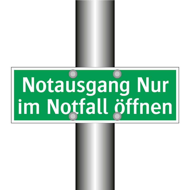 Notausgang Nur im Notfall öffnen