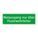 Notausgang nur über Feuerwehrleiter