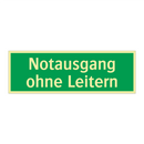 Notausgang ohne Leitern