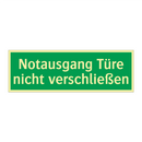 Notausgang Türe nicht verschließen