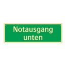 Notausgang unten
