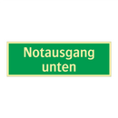 Notausgang unten