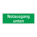Notausgang unten