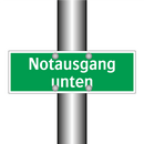 Notausgang unten