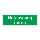 Notausgang unten