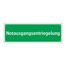 Notausgangsentriegelung