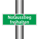 Notausstieg freihalten