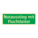 Notausstieg mit Fluchtleiter