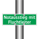 Notausstieg mit Fluchtleiter