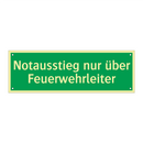 Notausstieg nur über Feuerwehrleiter
