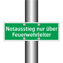 Notausstieg nur über Feuerwehrleiter