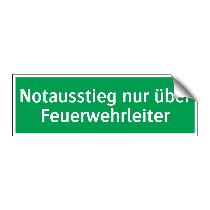 Notausstieg nur über Feuerwehrleiter