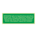 NOTAUSSTIEG Sollte der Hauptfluchtweg durch Rauch versperrt sein /../