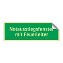 Notausstiegsfenster mit Feuerleiter