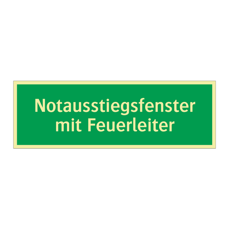 Notausstiegsfenster mit Feuerleiter