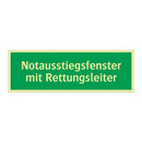 Notausstiegsfenster mit Rettungsleiter