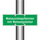 Notausstiegsfenster mit Rettungsleiter