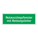 Notausstiegsfenster mit Rettungsleiter