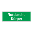 Notdusche Körper
