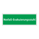Notfall-Evakuierungsstuhl