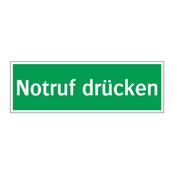 Notruf drücken