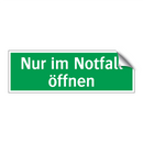 Nur im Notfall öffnen