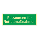 Ressourcen für Notfallmaßnahmen