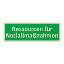 Ressourcen für Notfallmaßnahmen
