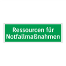 Ressourcen für Notfallmaßnahmen