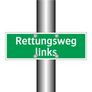 Rettungsweg links