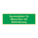 Sammelplatz für Menschen mit Behinderung