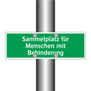 Sammelplatz für Menschen mit Behinderung