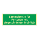 Sammelstelle für Personen mit eingeschränkter Mobilität