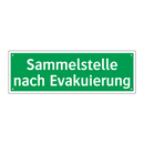 Sammelstelle nach Evakuierung